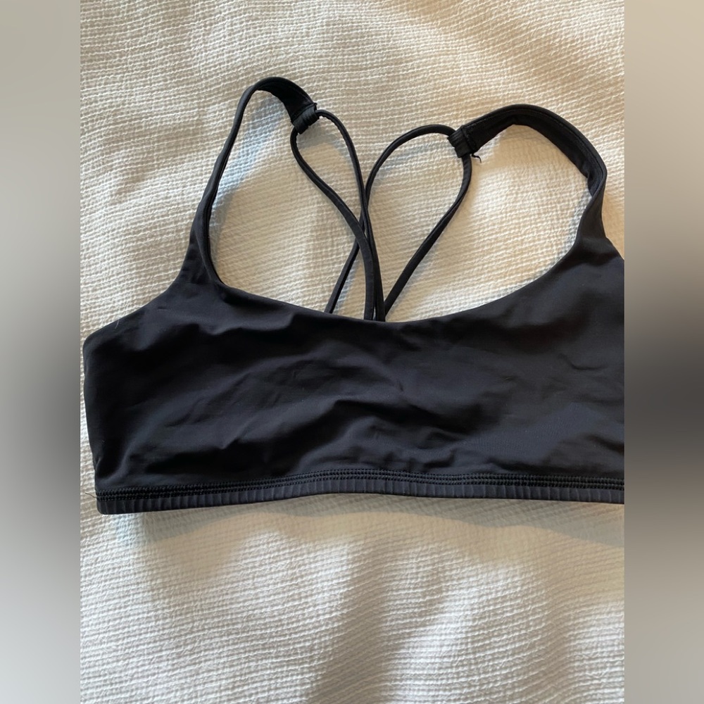 Black lululemon Y bra. Removable pads not included.